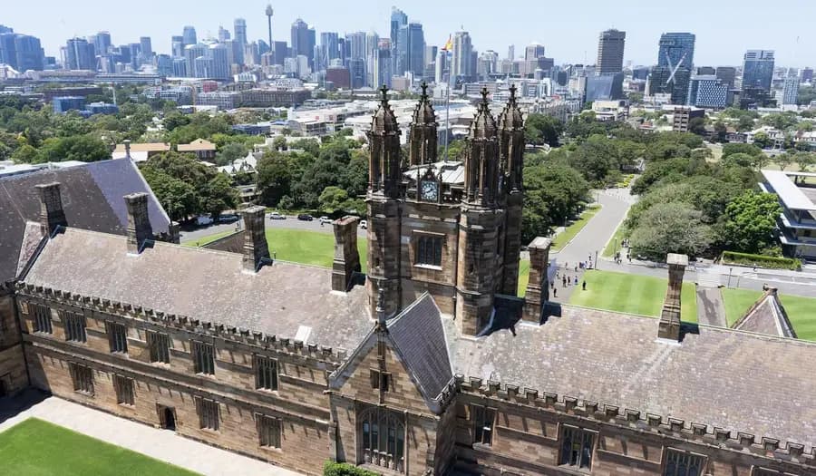 University of Sydney campus and city skyline